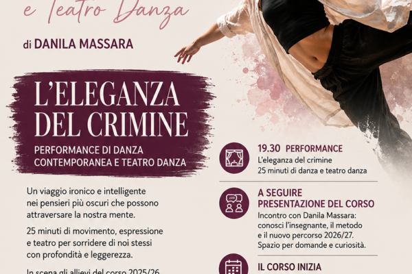 L'eleganza del crimine 15 settembre 2026